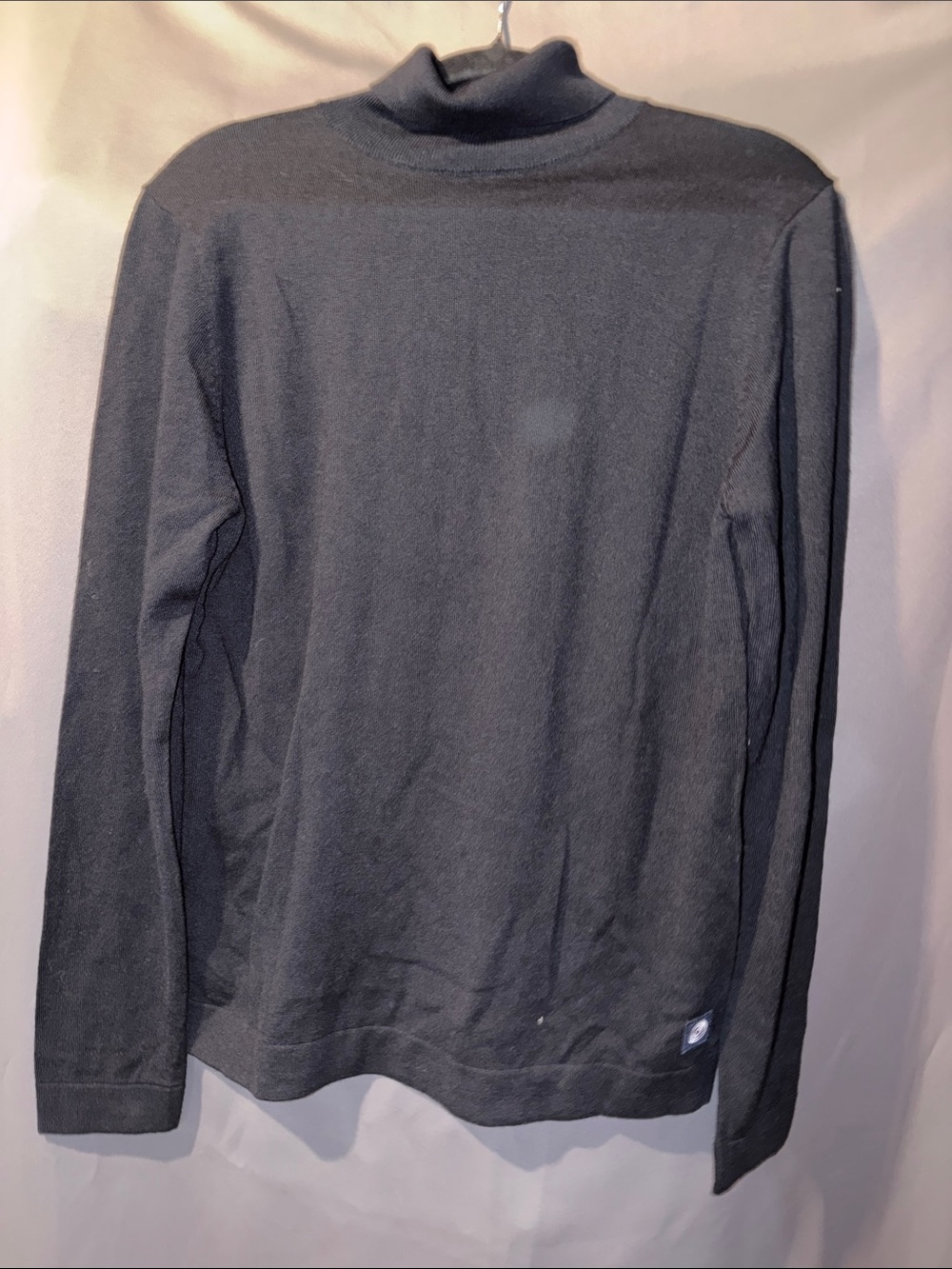Women’s Charcoal Gray Turtleneck Sweater - Lightweight Long Sleeve